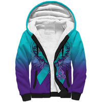 Personalised Stay Your Story is Not Over Suicide Prevention Sherpa Hoodie - Wonder Print Shop