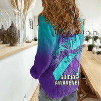 Personalised Stay Your Story is Not Over Suicide Prevention Women Casual Shirt - Wonder Print Shop