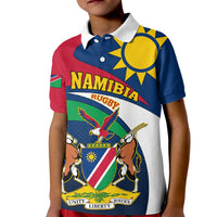 Custom Namibia Rugby Kid Polo Shirt Welwitschias Go 2023 World Cup - Wonder Print Shop