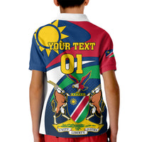 Custom Namibia Rugby Kid Polo Shirt Welwitschias Go 2023 World Cup - Wonder Print Shop