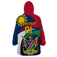 Custom Namibia Rugby Wearable Blanket Hoodie Welwitschias Go 2023 World Cup - Wonder Print Shop