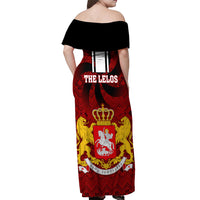 Georgia Rugby Off Shoulder Maxi Dress The Lelos Go 2023 World Cup - Wonder Print Shop