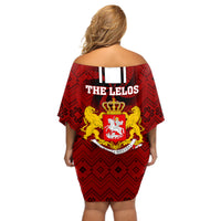 Georgia Rugby Off Shoulder Short Dress The Lelos Go 2023 World Cup - Wonder Print Shop