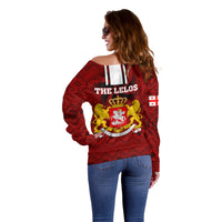 Georgia Rugby Off Shoulder Sweater The Lelos Go 2023 World Cup - Wonder Print Shop