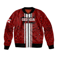 Custom Georgia Rugby Bomber Jacket The Lelos Go 2023 World Cup - Wonder Print Shop