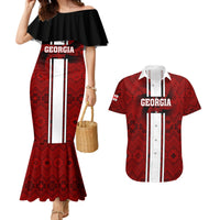 Custom Georgia Rugby Couples Matching Mermaid Dress and Hawaiian Shirt The Lelos Go 2023 World Cup - Wonder Print Shop