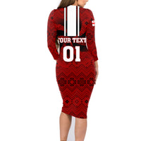 Custom Georgia Rugby Family Matching Long Sleeve Bodycon Dress and Hawaiian Shirt The Lelos Go 2023 World Cup - Wonder Print Shop
