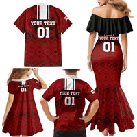 Custom Georgia Rugby Family Matching Mermaid Dress and Hawaiian Shirt The Lelos Go 2023 World Cup - Wonder Print Shop