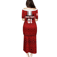 Custom Georgia Rugby Family Matching Puletasi Dress and Hawaiian Shirt The Lelos Go 2023 World Cup - Wonder Print Shop