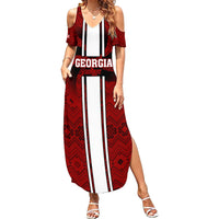 Custom Georgia Rugby Summer Maxi Dress The Lelos Go 2023 World Cup - Wonder Print Shop