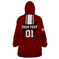 Custom Georgia Rugby Wearable Blanket Hoodie The Lelos Go 2023 World Cup - Wonder Print Shop