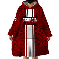 Custom Georgia Rugby Wearable Blanket Hoodie The Lelos Go 2023 World Cup - Wonder Print Shop