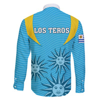 Uruguay Rugby Family Matching Short Sleeve Bodycon Dress and Hawaiian Shirt Los Teros Go 2023 World Cup - Wonder Print Shop