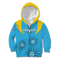 Uruguay Rugby Kid Hoodie Los Teros Go 2023 World Cup - Wonder Print Shop