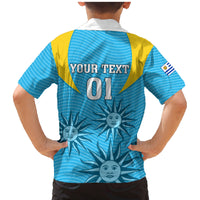 Custom Uruguay Rugby Family Matching Mermaid Dress and Hawaiian Shirt Los Teros Go 2023 World Cup - Wonder Print Shop