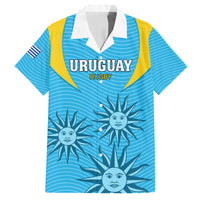 Custom Uruguay Rugby Family Matching Puletasi Dress and Hawaiian Shirt Los Teros Go 2023 World Cup - Wonder Print Shop