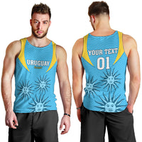 Custom Uruguay Rugby Men Tank Top Los Teros Go 2023 World Cup - Wonder Print Shop