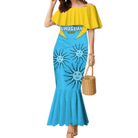 Custom Uruguay Rugby Mermaid Dress Los Teros Go 2023 World Cup - Wonder Print Shop
