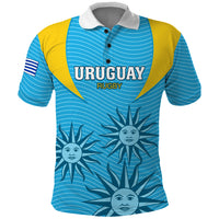 Custom Uruguay Rugby Polo Shirt Los Teros Go 2023 World Cup - Wonder Print Shop