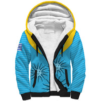 Custom Uruguay Rugby Sherpa Hoodie Los Teros Go 2023 World Cup - Wonder Print Shop