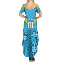 Custom Uruguay Rugby Summer Maxi Dress Los Teros Go 2023 World Cup - Wonder Print Shop