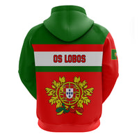 Portugal Rugby Hoodie Os Lobos Go 2023 World Cup - Wonder Print Shop