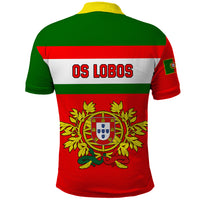 Portugal Rugby Polo Shirt Os Lobos Go 2023 World Cup - Wonder Print Shop