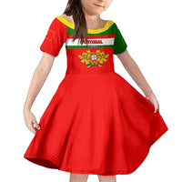 Custom Portugal Rugby Family Matching Off Shoulder Short Dress and Hawaiian Shirt Os Lobos Go 2023 World Cup - Wonder Print Shop