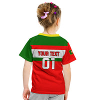 Custom Portugal Rugby Kid T Shirt Os Lobos Go 2023 World Cup - Wonder Print Shop