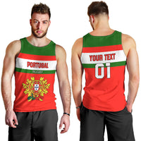 Custom Portugal Rugby Men Tank Top Os Lobos Go 2023 World Cup - Wonder Print Shop