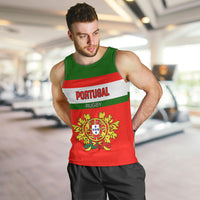 Custom Portugal Rugby Men Tank Top Os Lobos Go 2023 World Cup - Wonder Print Shop