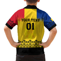 Custom Romania Rugby Family Matching Puletasi Dress and Hawaiian Shirt Stejarii Go 2023 World Cup - Wonder Print Shop
