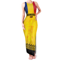 Custom Romania Rugby Family Matching Tank Maxi Dress and Hawaiian Shirt Stejarii Go 2023 World Cup - Wonder Print Shop