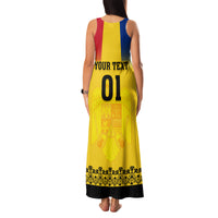 Custom Romania Rugby Family Matching Tank Maxi Dress and Hawaiian Shirt Stejarii Go 2023 World Cup - Wonder Print Shop