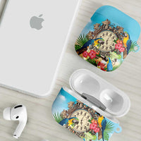 It's 5 o'clock Somewhere AirPods Case Hawaiian Tropical Parrots - Wonder Print Shop