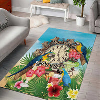 It's 5 o'clock Somewhere Area Rug Hawaiian Tropical Parrots - Wonder Print Shop