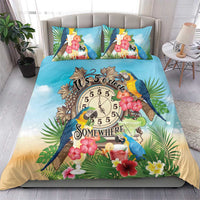 It's 5 o'clock Somewhere Bedding Set Hawaiian Tropical Parrots - Wonder Print Shop