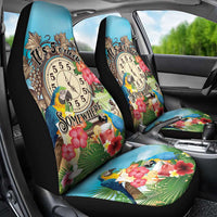 It's 5 o'clock Somewhere Car Seat Cover Hawaiian Tropical Parrots - Wonder Print Shop