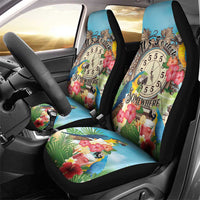It's 5 o'clock Somewhere Car Seat Cover Hawaiian Tropical Parrots - Wonder Print Shop