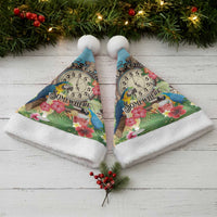It's 5 o'clock Somewhere Christmas Santa Hat Hawaiian Tropical Parrots - Wonder Print Shop
