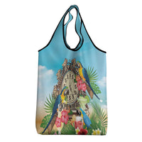 It's 5 o'clock Somewhere Grocery Bag Hawaiian Tropical Parrots - Wonder Print Shop