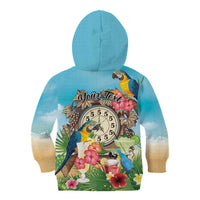 Personalized It's 5 o'clock Somewhere Kid Hoodie Hawaiian Tropical Parrots - undefined