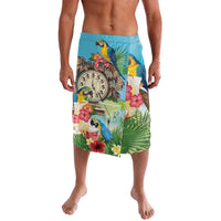 Personalized It's 5 o'clock Somewhere Lavalava Hawaiian Tropical Parrots - Wonder Print Shop