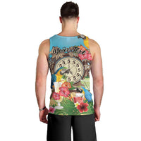 Personalized It's 5 o'clock Somewhere Men Tank Top Hawaiian Tropical Parrots - Wonder Print Shop