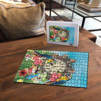It's 5 o'clock Somewhere Puzzle Hawaiian Tropical Parrots - Wonder Print Shop