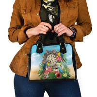 It's 5 o'clock Somewhere Shoulder Handbag Hawaiian Tropical Parrots - Wonder Print Shop