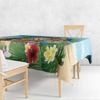 It's 5 o'clock Somewhere Tablecloth Hawaiian Tropical Parrots - Wonder Print Shop