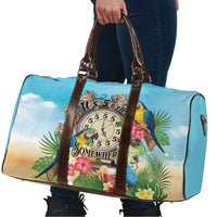 It's 5 o'clock Somewhere Travel Bag Hawaiian Tropical Parrots - Wonder Print Shop