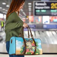 It's 5 o'clock Somewhere Travel Bag Hawaiian Tropical Parrots - Wonder Print Shop