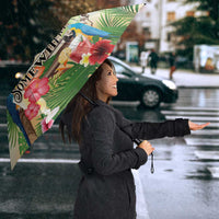 It's 5 o'clock Somewhere Umbrella Hawaiian Tropical Parrots - Wonder Print Shop